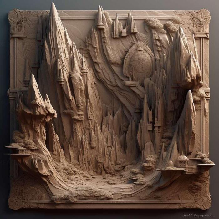 نموذج ثلاثي الأبعاد لآلة CNC 3D Art 